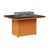 Hammered Top Black with Mango Orange Base