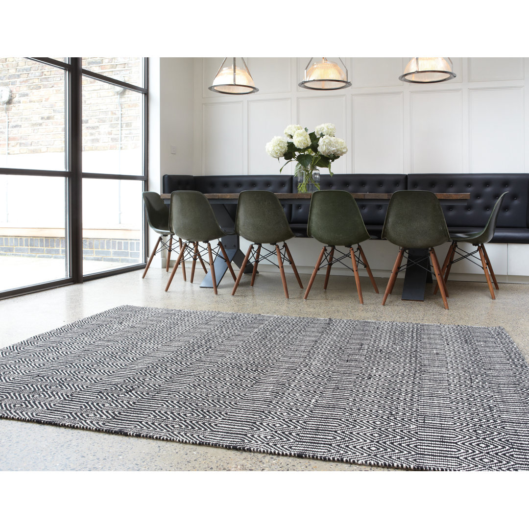 Aailyah Geometric Flatweave Area Rug