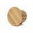 Crystopher Modern Organic Round Coffee Table with Fluted Drum Base, Natural Oak Finish Wood Accent Table-2058719733