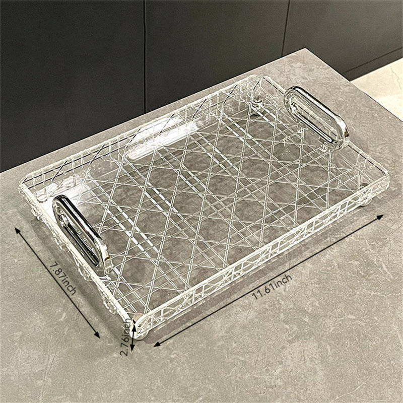 Plateau en plastique Nakiyha, H 2,76 po x l 5,71 po x P 11,61 po
