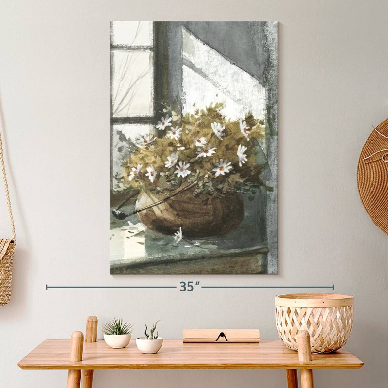 Daisies In The Window, 30" H x 20" W