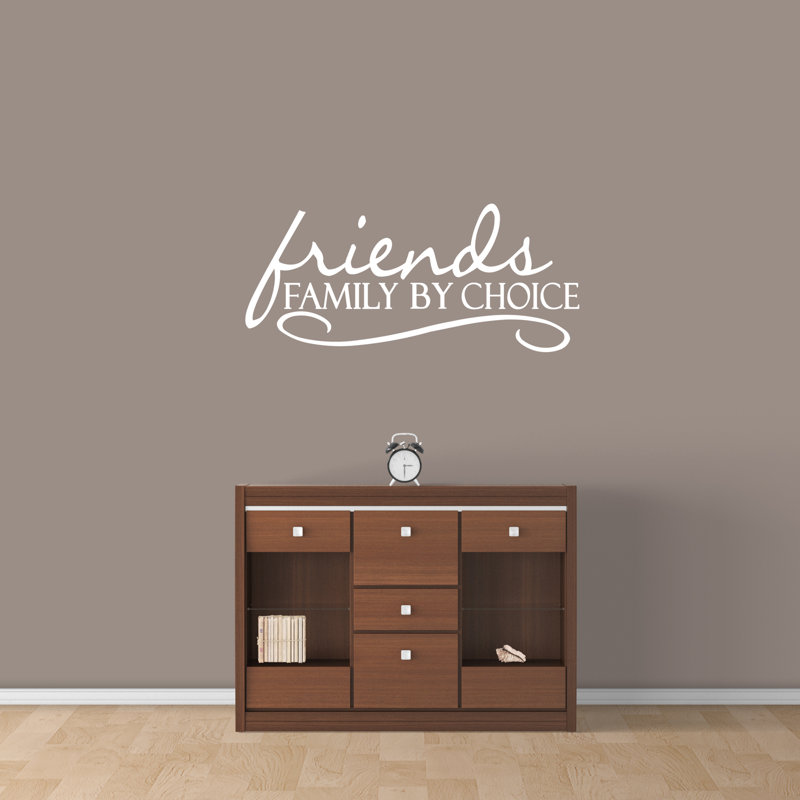 Adhésif décoratif Higgin Friends Family By Choice, Blanc