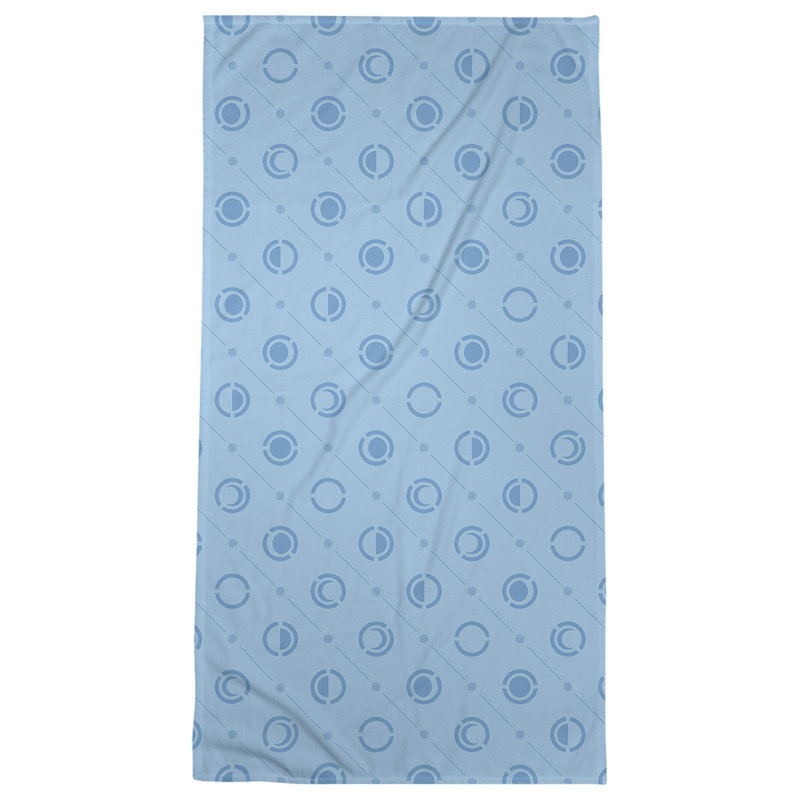 Serviette de plage Classic Moon Phases, Air Force / bleu