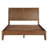 Brown Queen Platform Bed, Transitional Style With Headboard Brown, Featured