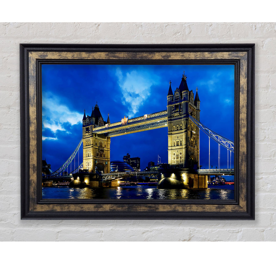 London Bridge Blauer Abendhimmel - Druck