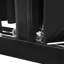 Porte pliante en aluminium noir à 5 panneaux de 144 po x 96 po KaMic Elite-Fold-109051316-109051311-109051307
