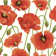 Spandrel Seamless Background: Poppy by Denis13 - Wrapped Canvas Print