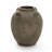 Handcrafted Distressed Terracotta 15.4" H Round Vase