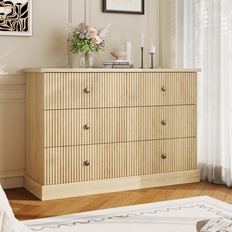 Commode 6 tiroirs Contemporary, Beige