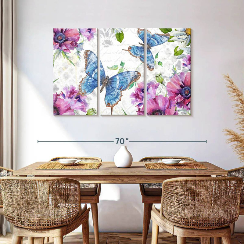 Jardin de papillons Brampt Floral II, H 36 po x l 57 po