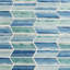 Carrelage mural mosaïque en verre fondu 11,73 po x 11,74 po Tara Chevron (0,96 pi2 / feuille)-50835213