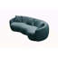Canapé incurvé moderne, canapé en tissu Boucle pour chambre à coucher, bureau, appartement bleu-1664845172