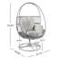 Chaise longue pivotante en osier Reno