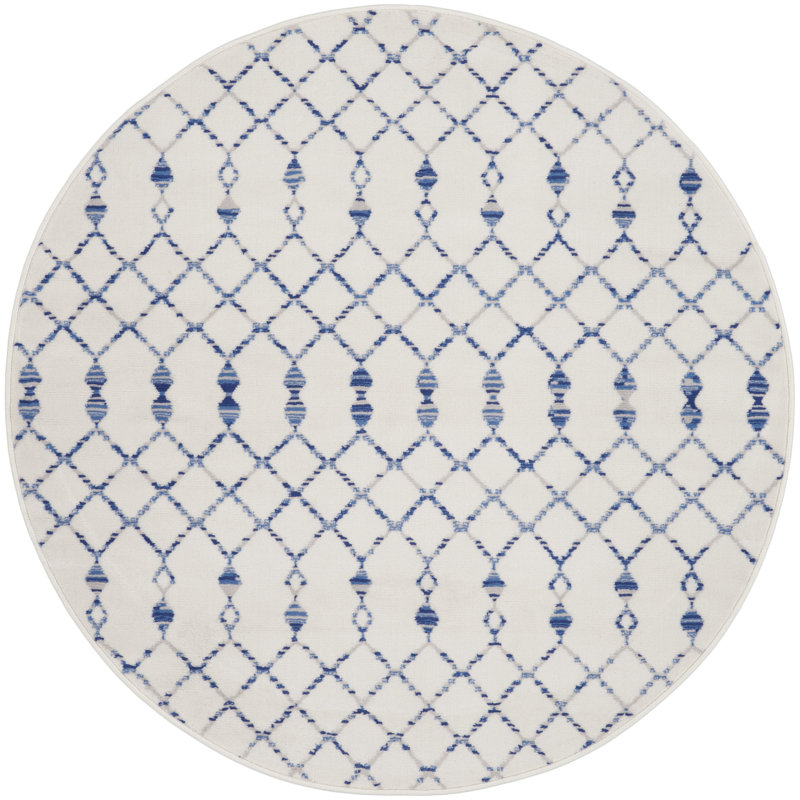 Cianciolo Geometric Indoor Rug, Round 8'