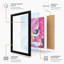 Gazelle In Bloom Mid-Century - Single Picture Frame Print-1678912485-1678912487