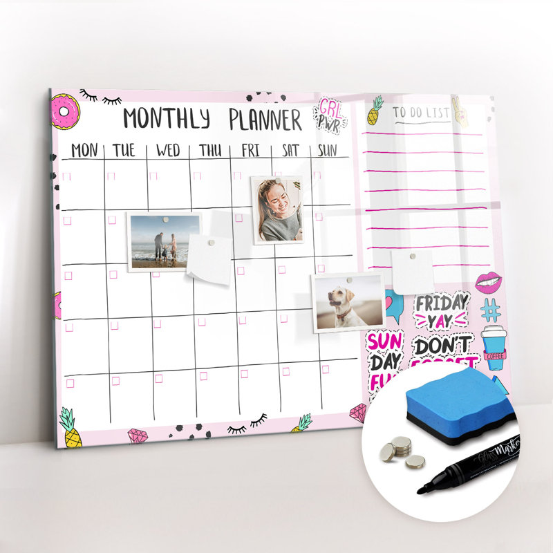 Magnetic Glass Dry Erase Board
