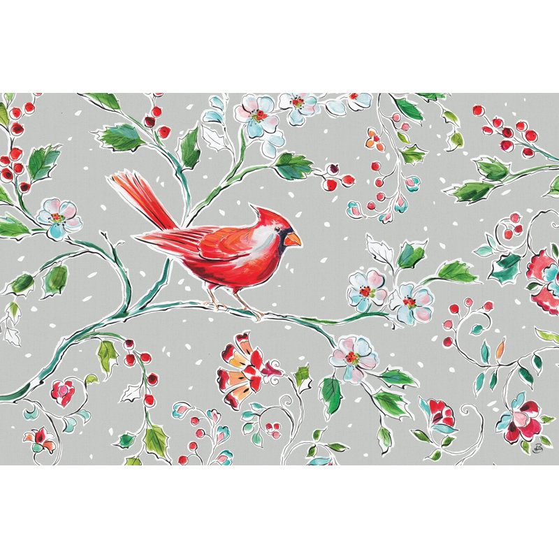 Holiday Wings I 1 Piece Wrapped Canvas Painting, 81cm H x 122cm W x 3.8cm D