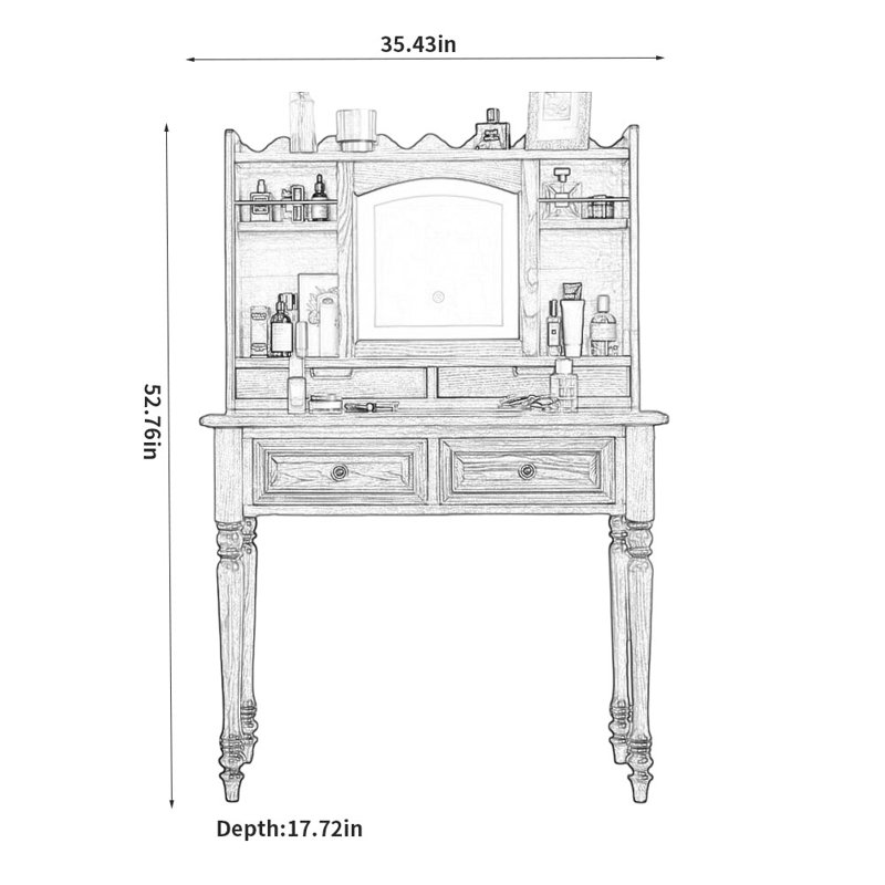 Simple Solid Wood Dresser