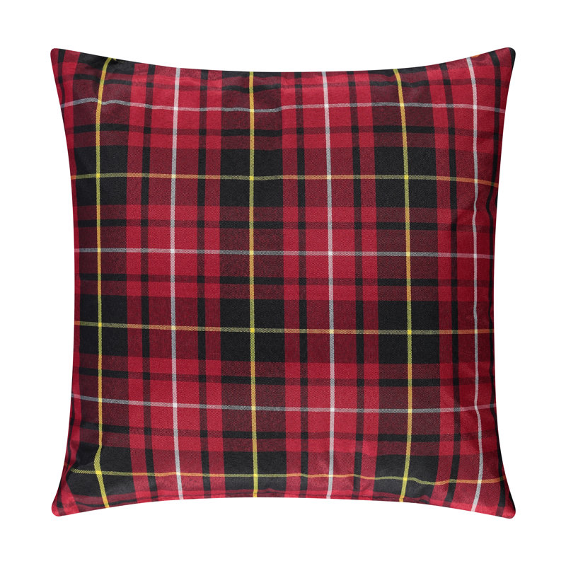 Housse de coussin décoratif à carreaux S&G Cabin, 18 po x 18 po