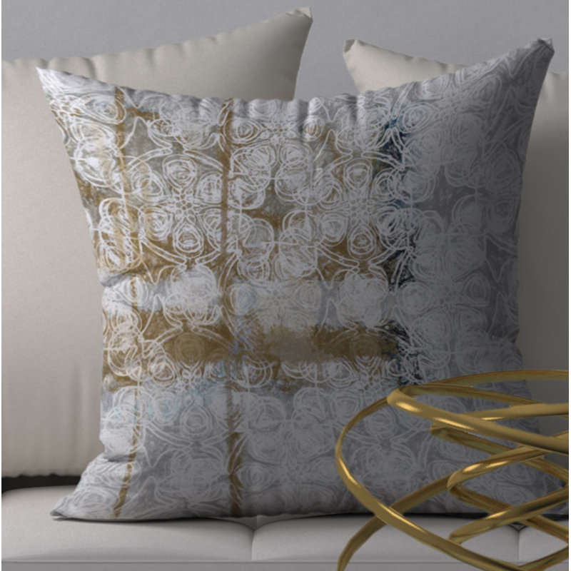 Clear Breakthrough Modern Contemporary Decorative Throw Pillow, 24" H x 24" W, Abstract 2 Incorrect
