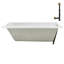 Baignoire de trempage en acrylique 66 po. X 34 po. Drain inclus-97545248