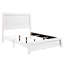 Lit pour grand lit avec finition blanche et structure en bois, tête de lit et rails en bois inclus-301498768-301498773
