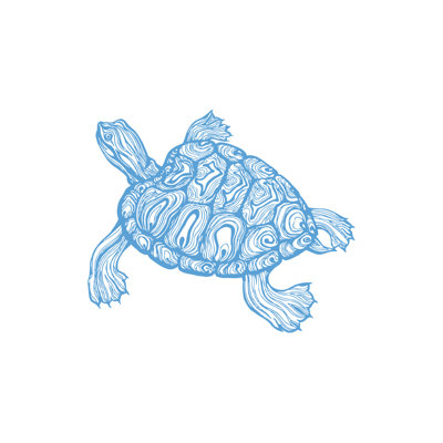 Décalcomanie murale tortue de mer Kylie