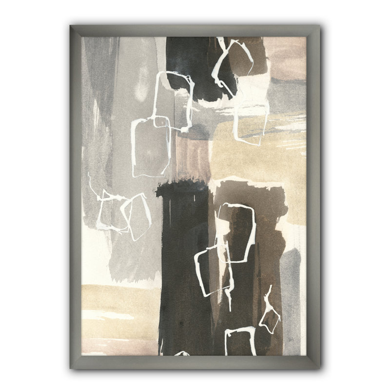 « glam danse shape i »-image image sur toile, H 46 po x l 36 po x P 1,5 po, Cadre argenté
