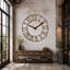 Asher Metal Skeleton Wall Clock