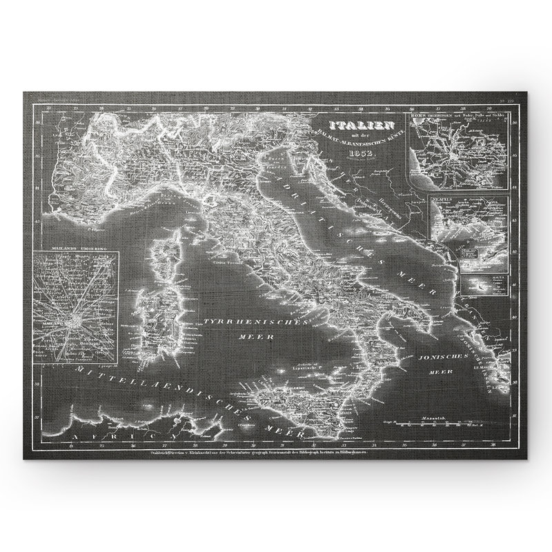 Italie, croquis, impression sur toile, H 24 po x l 32 po x P 1,5 po