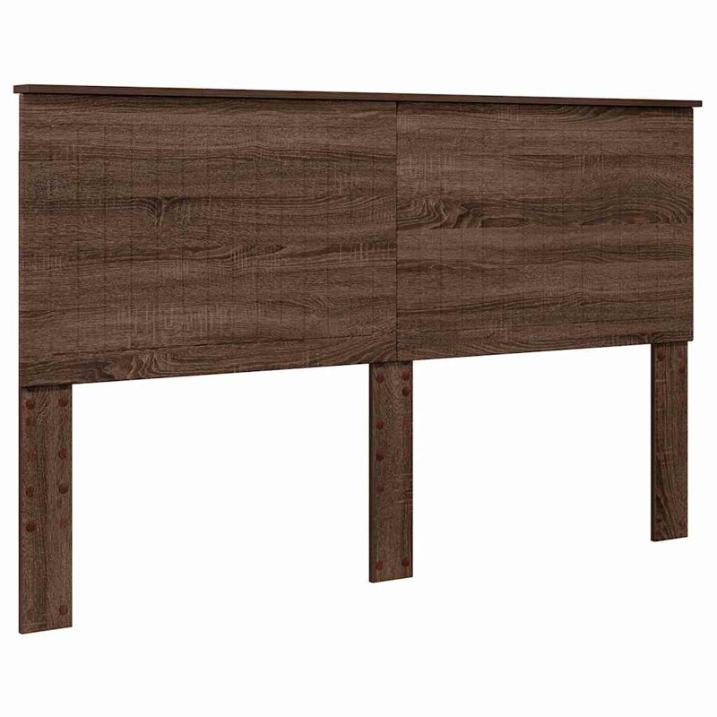 Panel Headboard, Queen, Brown Oak
