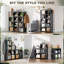 124cm H x 117.5cm W Metal Bookcase
