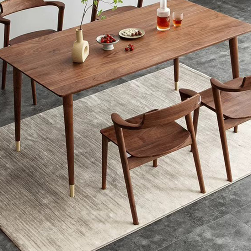 Black Walnut Dining Table with Fine Design., 29.53"H x 70.87"L x 31.5"W