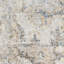 Tapis de couloir oriental argenté 12 '