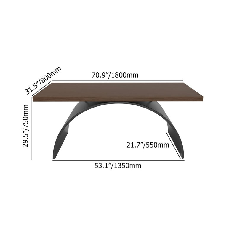 80Cm W Rectangle Writing Desk