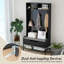 Fabric Freestanding 3 - Hook Coat Rack-1916213577