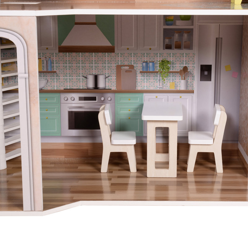 Olivia's Little World Dreamland 3-Story Dollhouse and Furniture Accessory Set