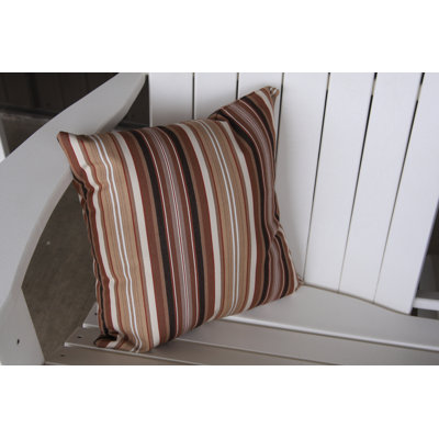 Sundown Striped Outdoor Reversible Throw Pillow