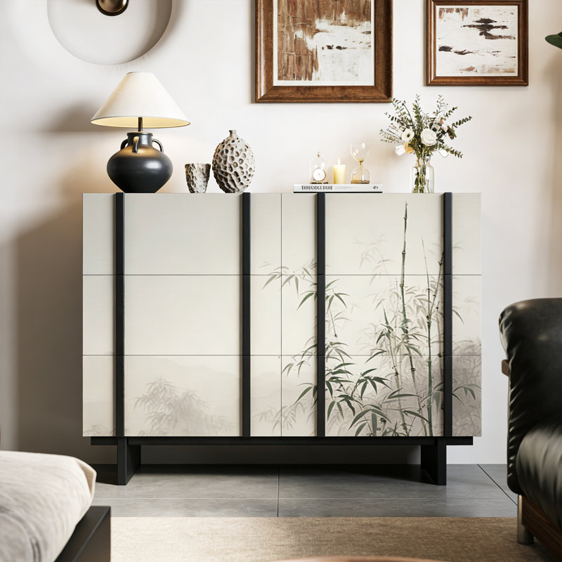 Compact Solid Wood Entryway Storage Cabinet