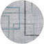 Tapis gris anthracite rond 8 po