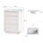 24" Single Bathroom Vanity With Fluted Panel Design And  Ceramic Sink-1108493370