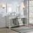 Rea 72'' Double Bathroom Vanity with Carrara Marble Top-1235174719
