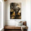 «Elephant Sunset», reproduction sur toile-500658099