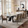 Moiser 78.8" To 110.2" Extendable Rectangular Sintered Stone Dining Table Seat 10-12