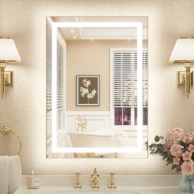 Frameless Led Bathroom with Frontlit and Backlit
