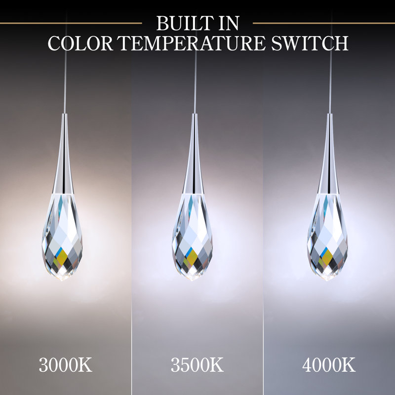 Hibiscus 5 - Light LED Pendant, Polished Nickel