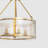 20'' 5-Light Drum Chandelier With Glass Shade-513585464
