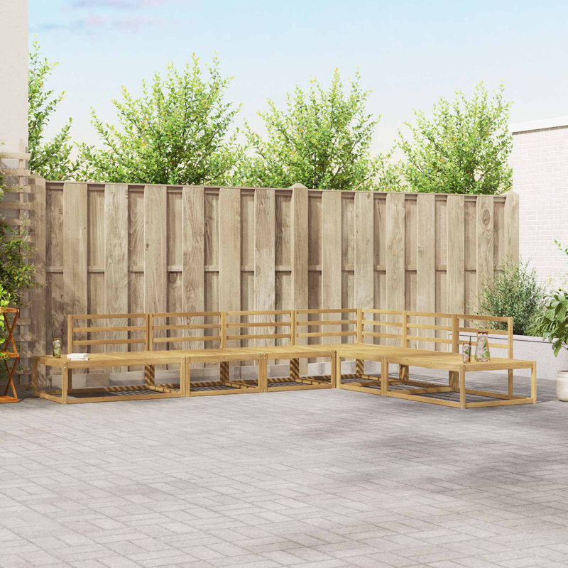 277.5cm Wide Patio Sectional Set, 5