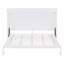 Lit escamotable double pleine grandeur, blanc
