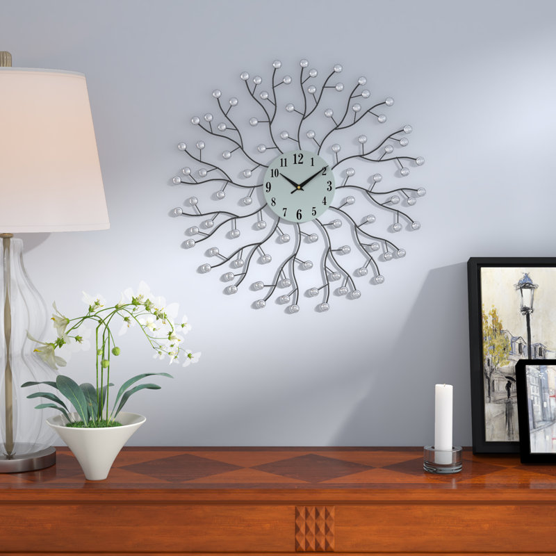 Carranza Round Metal Wall Clock 20"